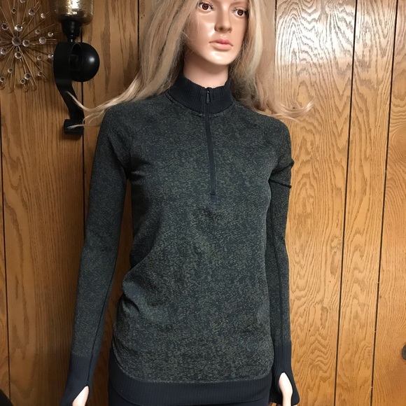 Lululemon" Rest Less -Half Zip-Pullover- black Armory - Picture 2 of 15